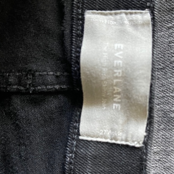 Everlane - Authentic High Rise Skinny (Black) - Picture 2 of 4
